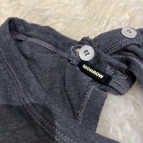 Dark grey monrow romper with slightly open back and pockets - Picture 2 of 4